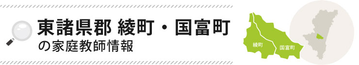 東諸県郡の家庭教師情報