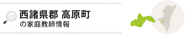 西諸県郡の家庭教師情報