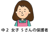 中2女子Sさんの保護者