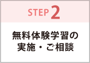 STEP2.無料体験の実施・ご相談