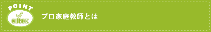 プロ家庭教師とは